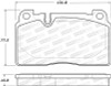 StopTech 07-15 Audi Q7 Street Performance Front Brake Pads