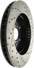 StopTech 04 Lexus RX330 SportStop Slotted & Drilled Right Rear Rotor
