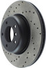 StopTech Sport Cross Drilled Brake Rotor - Rear Left 128.34104R