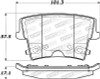 StopTech Sport Brake Pads w/Shims and Hardware - Rear 309.10571