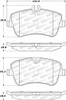 StopTech Sport Brake Pads w/Shims and Hardware - Rear 309.08721