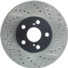StopTech 03-08 Pontiac Vibe / 05-09 Scion tc Left Front Slotted & Drilled Rotor
