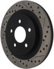 StopTech 05-10 Ford Mustang Slotted & Drilled Right Rear Rotor