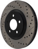 StopTech 05-10 Ford Mustang GT Front Right Slotted & Drilled Rotor