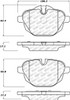 StopTech 11-17 BMW 5-Series / X3 Sport Performance Rear Brake Pads