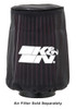K&N 4.5in Base ID x 3.5in Top ID x 6in H - Black - Round Tapered - Drycharger Air Filter Wrap