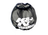 K&N Universal PreCharger Round Tapered Air Filter Wrap Black 3in Base ID x 2in Top ID x 3in H