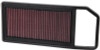 K&N Replacement Panel Air Filter Citroen/Peugeot 04-10 C5/C6/407