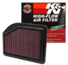 K&N Replacement Filter 10.219in O/S Length x 7.875in O/S Width x 1.125in H for 12 Honda CR-V 2.4L