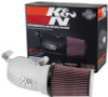 K&N 08-17 Harley-Davidson Touring Models Performance Air Intake System Silver
