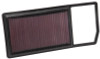 K&N 16-18 Fiat 500L/500X L4-1.3L Diesel Replacement Drop In Air Filter