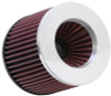K&N Universal Filter 3 inch Flange 6 inch Base 5 1/4 inch Top 5 inch Height w/ Polished Top