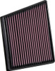 K&N 2015 Jaguar F-Pace V6-3.0L F/I Left Side Replacement Drop In Air Filter