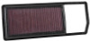 K&N 16-17 Fiat 500 L4-1.3L DSL Replacement Drop In Air Filter