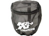 K&N PreCharger Air Filter Wrap Black Universal 4in. Height 4in. Inside Diameter