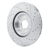 R1 21-25 Cadillac Escalade ESV Front Left Drilled & Slotted Silver Brake Rotor