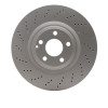 R1 15-17 Mercedes-Benz CLS400 Front Drilled GeoSPEC Coated Rotor