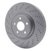 R1 15-17 Mercedes-Benz CLS400 Front Drilled GeoSPEC Coated Rotor