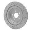 R1 13-13 Mercedes-Benz GL550 Rear Drilled GeoSPEC Coated Rotor