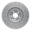 R1 10-17 Mercedes-Benz C250 Front Drilled GeoSPEC Coated Rotor