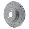 R1 07-14 Mercedes-Benz S550 Front Drilled GeoSPEC Coated Rotor