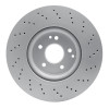 R1 03-11 Mercedes-Benz SLK300 Front Drilled GeoSPEC Coated Rotor