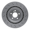 R1 03-11 Mercedes-Benz CLS63 AMG Rear Drilled GeoSPEC Coated Rotor