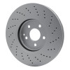 R1 02-09 Mercedes-Benz S430 Front Drilled GeoSPEC Coated Rotor