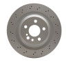 R1 03-06 Mercedes-Benz CL55 AMG Rear Drilled GeoSPEC Coated Rotor