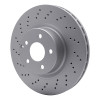 R1 00-03 Mercedes-Benz S430 Front Drilled GeoSPEC Coated Rotor