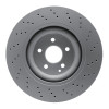 R1 01-06 Mercedes-Benz S600 Front Drilled GeoSPEC Coated Rotor