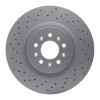 R1 05-06 Ford GT Front Drilled GeoSPEC Coated Rotor
