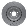 R1 05-06 Ford GT Front Drilled GeoSPEC Coated Rotor