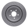 R1 06-13 Chevrolet Corvette Rear Drilled GeoSPEC Coated Rotor