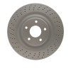 R1 06-13 Chevrolet Corvette Front Drilled GeoSPEC Coated Rotor