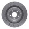 R1 06-13 Chevrolet Corvette Front Drilled GeoSPEC Coated Rotor