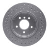 R1 01-06 BMW 330XI Rear Drilled GeoSPEC Coated Rotor