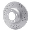 R1 07-13 Porsche 911 Right Rear Drilled GeoSPEC Coated Rotor