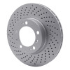 R1 98-12 Porsche Cayman Left Front Drilled GeoSPEC Coated Rotor