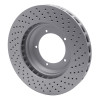 R1 82-89 Porsche 911 Left Front Drilled GeoSPEC Coated Rotor