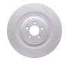 R1 08-09 Jaguar XKR Left Front Slotted GeoSPEC Coated Rotor
