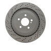 R1 10-18 Mercedes-Benz CLS63 AMG Rear Drilled & Slotted GeoSPEC Coated Rotor