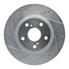 R1 18-20 Volkswagen AMAROK (Mexico) Front Left Drilled & Slotted Silver Brake Rotor