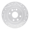 R1 13-17 Suzuki SWIFT (Mexico) Rear Right Drilled & Slotted Silver Brake Rotor
