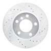 R1 12-20 BMW 118i (Mexico) Front Right Drilled & Slotted Silver Brake Rotor