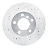 R1 12-20 BMW 118i (Mexico) Front Left Drilled & Slotted Silver Brake Rotor