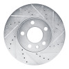 R1 10-24 Volkswagen TRANSportER (Mexico) Front Right Drilled & Slotted Silver Brake Rotor
