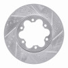 R1 03-06 Renault Laguna (Mexico) Front Right Drilled & Slotted Silver Brake Rotor