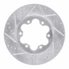R1 03-06 Renault Laguna (Mexico) Front Left Drilled & Slotted Silver Brake Rotor