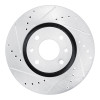 R1 03-25 Peugeot Partner (Mexico) Front Left Drilled & Slotted Silver Brake Rotor